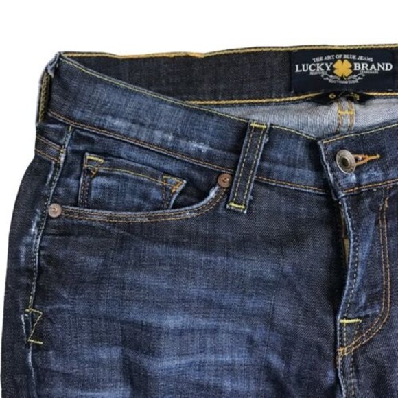 Lucky Brand Womens Blue Zoe Skinny Jeans Size 8 31Wx32L Dark Wash Stretch Tall - Picture 5 of 11